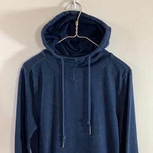 Good Used Condition Pact Organic Cotton Indigo Scuba Hoodie Kangaroo Pocket